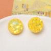 Pendientes de lentejuelas redondas de dopamina de 16 mm, coloridos y combinables, con horquillas, parches para carcasa de teléfono móvil, accesorios de joyería DIY