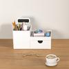 Grande capacidade porta-caneta caixa de armazenamento gaveta desktop office pen box multi-funcional integrado rack armazenamento estante armazenamento