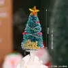 Decoración Pastel Navideño 2025 Moño Campana Enchufe Árbol de Navidad de los Deseos Estrella de Cinco Puntas Vela Decoración para Hornear