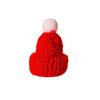 Gorro de Navidad Lindo Mini Rojo Tejido Pequeño Gorro Pinza para el Cabello Accesorio para el Cabello Gorro para Botella de Vino Decoración de Disfraz Navideño