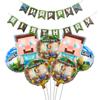 Balão de Filme de Alumínio Desenho Animado Minecraft Temático Jogo Roblox Decoração Brinquedos Crianças Atacado Festa