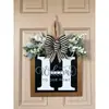 Nuevo Producto Transfronterizo 26 Letras Inglesas Personalizado Decoración Puerta Principal Arreglo Colgante para Puerta Accesorios Adornos Artesanales de Madera