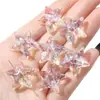 Cuentas de Estrella de Cinco Puntas de Tres Capas de Alta Transparencia con Coloración Acrílica Accesorios de Joyería para Cadena de Teléfono Móvil Llavero DIY Hecho a Mano