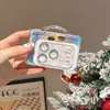 Protector de Lente de Jade Pequeño con Lazo Dorado Estilo Coreano para Teléfonos Apple 17P/17Pm/18P/18Pm, Productos de Nicho para Apple