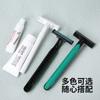 Afeitadora desechable manual con cuchilla de acero inoxidable para hotel, suministros para hoteles, baño, centro de baño, afeitadora