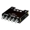 Placa amplificadora digital Bluetooth de 2.1 canales con tonos altos y bajos, super subwoofer, módulo amplificador de alta potencia
