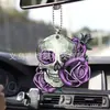 2022 Estación Independiente Nuevo Producto Colibrí Creativo Rosa Morada Amantes Accesorios para Espejo Retrovisor de Coche Decoración Colgante para Árbol de Navidad