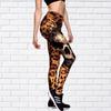 Pantalones de Yoga Multicolor para Mujer de Wish Más Vendidos con Estampado de Plumas Leggings de Yoga Ajustados XY6612