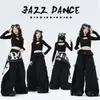 Ropa de niña para danza jazz, conjunto de actuación de street dance infantil de manga larga, ropa de práctica para niños, atuendos elegantes para niñas