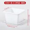 Maceta Cuadrada Engrosada Transpirable para Sedum Maceta para Flores Suculentas Plástico Pequeña Negra Cuadrada Maceta para Plántulas Flor Planta Verde Control de Raíces Anti-Pudrición de Raíz