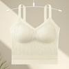 Popular Chaleco de Espalda Baja con Soporte en U Ropa Interior Malla Pecho Pequeño Push-Up Tubo Expansión Ajustado Transpirable Sujetador Base