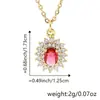 Novo Colar Elegante com Pingente de Diamante Criativo de Luxo para Mulheres Celebridade Cyber Ins Joias Doces Presente de Festa de Feriado