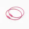 Llavero Giratorio de Cable de Acero Colorido Accesorios para Joyería DIY Colgante de Etiqueta Simple y Elegante