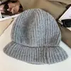 Gorro de Tricô para Mulheres, Outono e Inverno, Estilo Japonês, Chapéu Slouchy Solto, Versátil, Circunferência da Cabeça Grande, Quente, Protege as Orelhas, Chapéu para Clima Frio, Faz o Rosto Parecer Menor