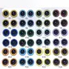 Ojos de animal de fieltro dragón retorcido DIY ojos de gato de cristal hechos a mano accesorios para muñecas de peluche materiales