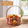Cubo de Hielo para Cerveza de Frutas Cubo de Frutas para Picnic Fiesta al Aire Libre Transparente Portátil de Moda Cubo para Té de Frutas Vino Cubo Divertido