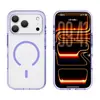 Adecuado para iPhone 18 Pro: Funda de teléfono cristalina, magnética y minimalista con alta transparencia y color sólido, que ofrece protección contra caídas