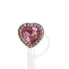 Tapa Metálica Galvanizada para Popote Serie Diamante Rosa Tapón de Polvo Diámetro 10mm Hebilla Decorativa Creativa para Vaso de Agua Tapa de Silicona