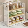 Prateleira Multicamadas para Armazenamento de Temperos e Copos para Bancada de Cozinha, Organizador de Mesa, Prateleira de Lanches para Mesa de Jantar, Porta-Copos para Sala de Estar