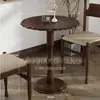 Mesa y silla de cafetería vintage combinadas, silla de tienda de postres y repostería, tienda de té con leche, restaurante americano occidental, mesa de madera maciza comercial