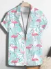 Camisa de Verano Nueva de Hawái Holgada Estampado de Playa Manga Corta para Hombre Suministro Exclusivo Transfronterizo Venta al por Mayor