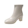 Botines Estilo Francés para Mujer, Nuevo Modelo Otoño 2026, Botas Martin Pequeñas de Tacón Alto, Elegantes Botines Cortos Delgados de Tacón Grueso
