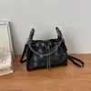 Bolso Bandolera Acolchado con Cadena Estilo Chanel para Mujer, Bolso Cubo Nuevo de Verano 2026 con Cordón, Bolso de Mano para el Trabajo, Bolso de Hombro