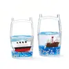 Série Oceano Barcos Criativos Pequenos Animais de Desenho Animado em Óleo Areia Flutuante Garrafa Flutuante Micro Paisagem Decorações Decorativas DIY Atacado