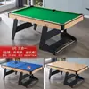 Mesa de Billar Plegable para el Hogar para Adultos y Niños 3 en 1 Mesa de Billar Multifuncional de Interior Mesa de Tenis de Mesa Familiar