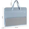 Bolsa de arquivo de tecido A4 Bolsa de órgão de tecido Pasta multicamadas Bolsa de zíper de estudante Bolsa de órgão