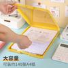 Archivador A4 para estudiantes, archivador, archivador, archivador multifunción, carpeta de plástico tipo tableta