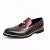 Mocasines de Talla Grande Transfronterizos 2025 para Hombre, Nuevos Zapatos de Cuero Casuales de Negocios para Cuatro Estaciones, Mocasines con Borlas de Moda para Hombre