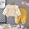 Ropa de Primavera para Niñas, Conjunto de Camiseta de Gato, Elegante y a la Moda, Ropa de Primavera y Otoño para Bebé Niña de 0-3 Años, Ropa para Bebés y Niños Pequeños
