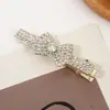 Grampo de Cabelo Feminino Elegante Estilo Japonês e Coreano Transfronteiriço com Strass Fresco Decorativo Moda Grampo para Franja Clipe Lateral de Coração