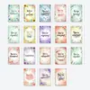 18 Tarjetas Florales de Ánimo con Varios Mensajes Reconfortantes, Adecuadas para Regalar, Expresar Gratitud y Difundir Energía Positiva en la Vida Diaria