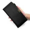 Nueva Cartera Larga para Mujer Estilo Coreano Moda Bolso de Mano Versátil, Color Sólido, Cartera Multifuncional con Ranuras para Tarjetas