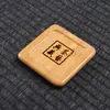 Cojín para taza de té de bambú Zen chino simple creativo antideslizante aislamiento térmico platillo ceremonia del té kung fu Accesorios de té Venta al por mayor