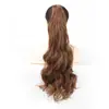 Coletas de Cabello Sintético Estilo Europeo y Americano Transfronterizas para Mujeres, Coletas Largas Onduladas con Cordón, Coletas Altas