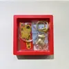 Colgante Zodiaco 2026 Año del Caballo, Llavero que Atrae Dinero, Pegatina Dorada para Teléfono Caballo Pequeño, Cadena para Teléfono al por Mayor