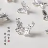 Liga Nova Acessórios Prateados Estilo Chinês Lótus Borboleta Vazado DIY Colar e Pulseira Feitos à Mão São Materiais de Acessórios de Joias