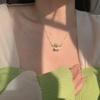Costura de amor Pearl japonês e coreano colar design de alta qualidade leve de luxo nicho clavícula cadeia 2024 novo colar feminino