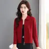 Nova Coleção Outono/Inverno 2026: Cardigan Curto Feminino de Tricô com Ponto Trançado de Alta Qualidade, Gola Reversível e Fechamento por Zíper, Jaqueta Suéter de Tricô Quente, Tendência