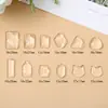 Manicure estilo japonês Doudou cartão de cores de vidro cor de vidro 3D onda d'água irregular transparente vidro esmalte de unha cola impressão cartão de cores