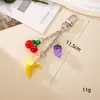 Nuevo Llavero de Fruta Estilo Pastoral Fresco Colgante de Bolsa, Lindo Melocotón Creativo Imitación de Pimiento Colgante para Teléfono