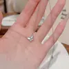 Colar delicado de borboleta em concha natural, corrente para clavícula de luxo leve e nicho, colar requintado e versátil estilo coreano