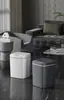 Lixeira com Sensor Automático 12l Branca Lixeira Inteligente com Pedal para Banheiro Cozinha Armazenamento de Lixo Doméstico Recarregável Lixeira Estreita