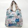 Bolsa de Compras Plegable Nueva Supermercado Transfronteriza Bolsa Tote Portátil de Tela Floral Bolsa Tote de Compras de Supermercado Bolsa de Comestibles