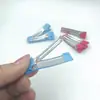 Accesorios para pinza de pelo de niños de 3,5/5 cm pinza de doble horquilla bolsa de cinta de grogrén hecha a mano material para pinza de pelo accesorios para tocado