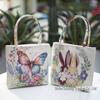 Bolsa de Mão Estilo Étnico Bolsa Bordada em Tecido de Areia Fresca Casual Bordado em Seda Dourada Dupla Face Mini Bolsa de Tecido Bolsa Hanfu