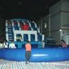 Resbaladilla de Agua Inflable Recta con Piscina para Chapotear para el Verano